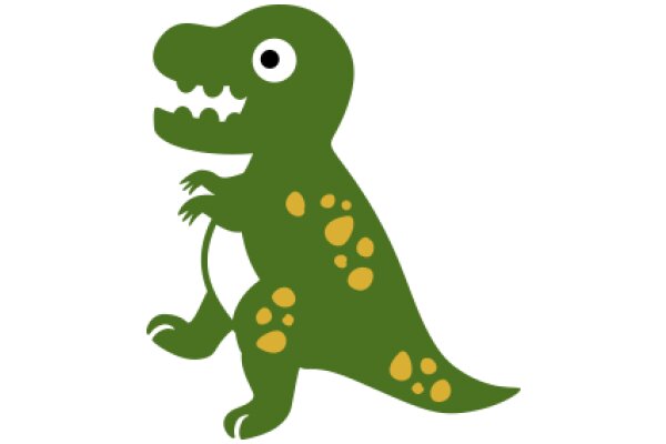 Vibrant Green T-Rex with Yellow Spots