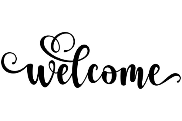 Welcome Sign with Heart Design