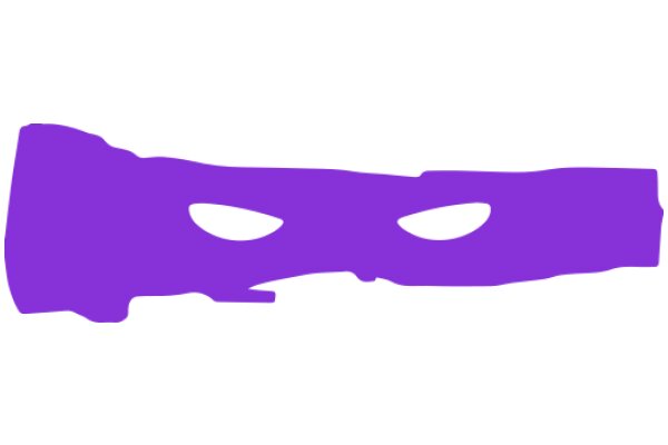 A Purple Mask with Two Eyes