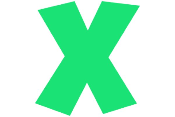 Vibrant Green X Logo