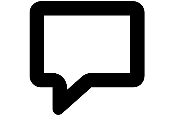 A Simple Icon of a Speech Bubble