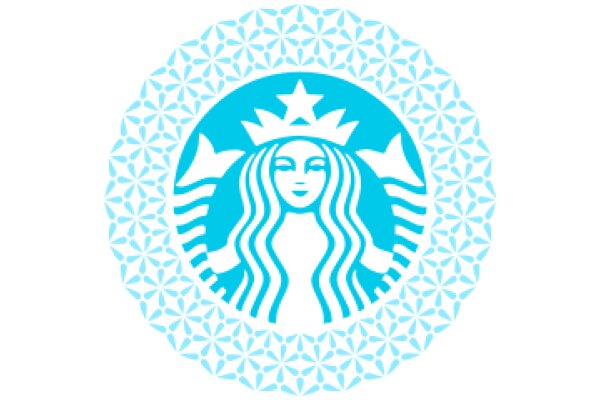 Starbucks Logo with Floral Border Design