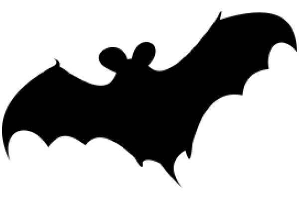 Silhouette of a Bat with a Mouse on Its Wing