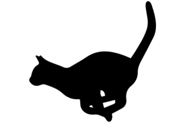 Silhouette of a Cat: A Graphic Representation of Feline Grace