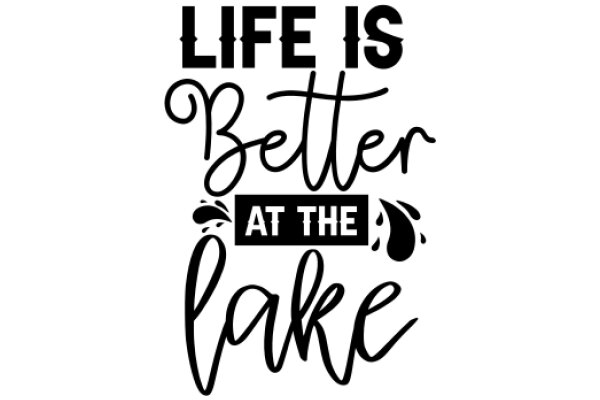 Life's Better at the Lake: A Graphic Design Quote