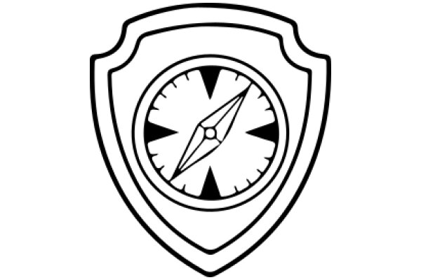 A Symbolic Emblem: A Shield with a Compass at its Heart