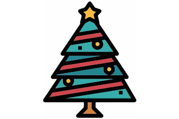 Vibrant Christmas Tree Illustration