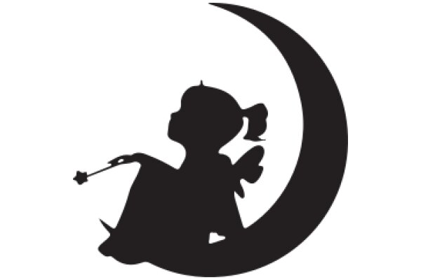 Silhouette of a Child with a Star: A Symbol of Hope and Dreams