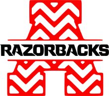 Stylized Logo of Razorbacks Sports Team