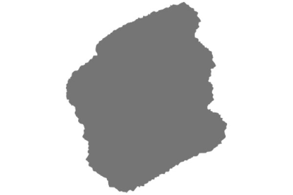 Gray Silhouette of a State or Country