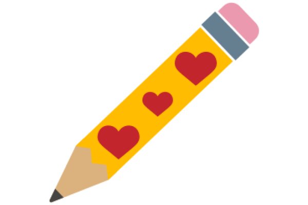 A Vibrant Pencil with a Heart