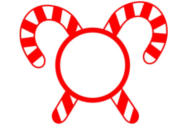 Red and White Candy Cane Logo