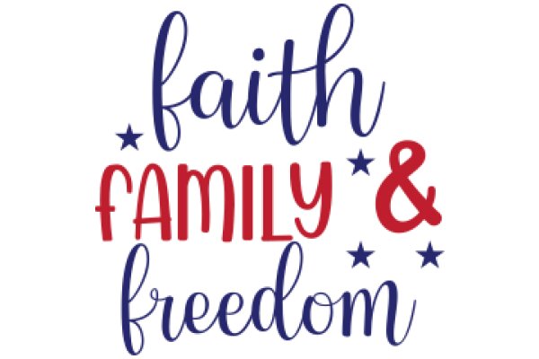 Faith, Family, and Freedom: A Graphic Celebrating Core American Values