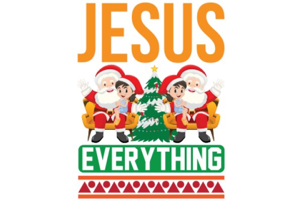 Jesus and Santa Claus: A Festive Christmas Greeting