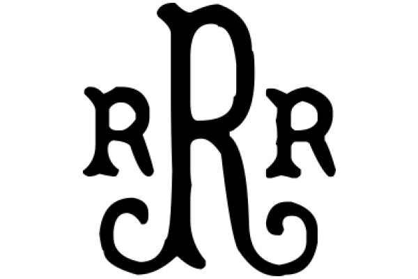 Stylized Letter 'R' with a Swirl Design