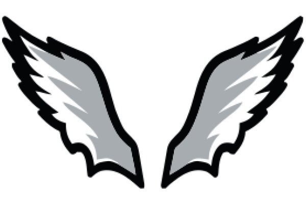 Stylized Silver Wings Logo