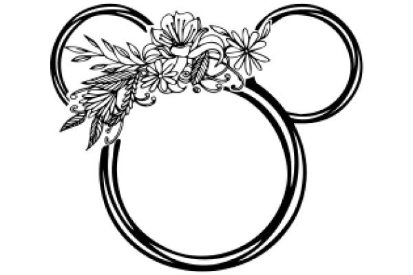 Elegant Disney Logo with Floral Accent