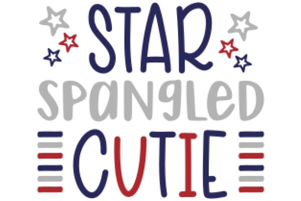 Star-Spangled Cute: A Graphic Design Showcasing the American Flag's Symbols