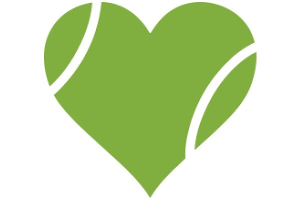 Vibrant Green Tennis Racket Logo