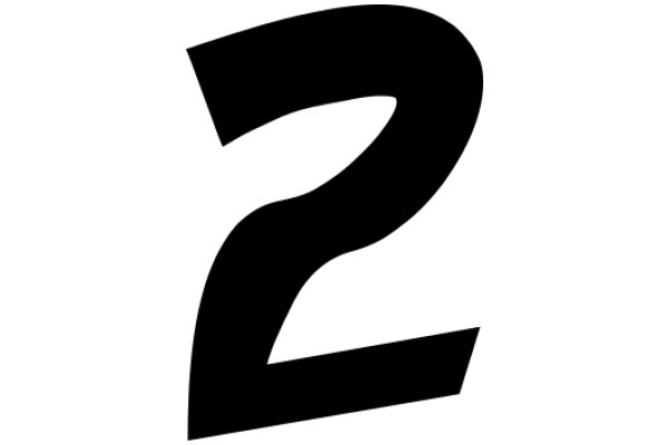 A Digital Artwork of the Number 2