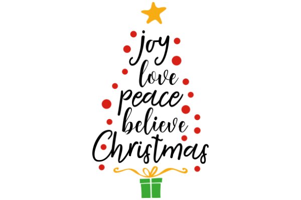 Joy, Love, Peace, Believe Christmas