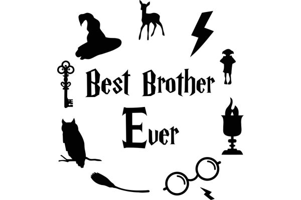 Best Brother Ever: A Collection of Iconic Symbols and Emotions