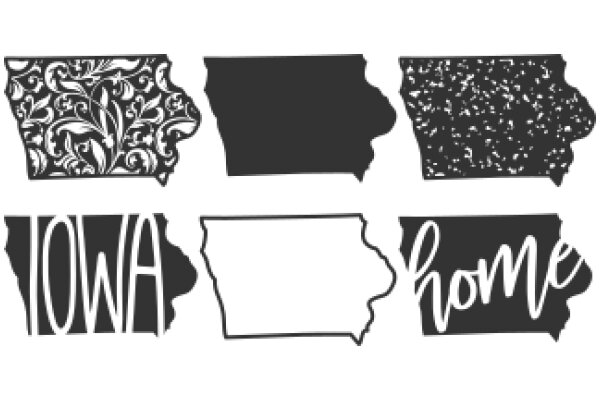 A Collection of State Symbols: Iowa, Home, and the State's Flower