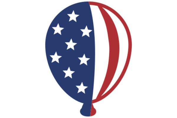 United States Flag with Balloon Design