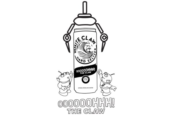 A Playful Advertisement for White Claw Hard Seltzer