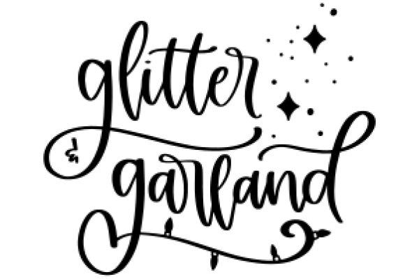 Stylish Sign for a Glitter Garland