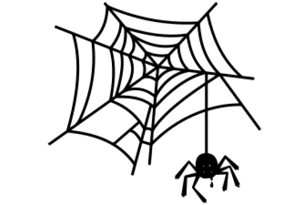 A Simple Illustration of a Spider and Its Web