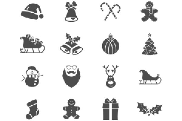 Holiday Symbols: A Collection of Festive Icons