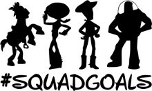 Squad Goals: A Silhouette Tribute to Iconic Characters