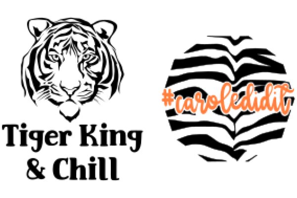 Zebra and Tiger Logo with Hashtag