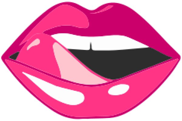 Vivid Pink Lipstick Illustration