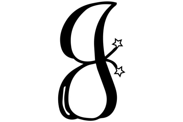 Stylized Letter 'G' with a Star Accompanying It