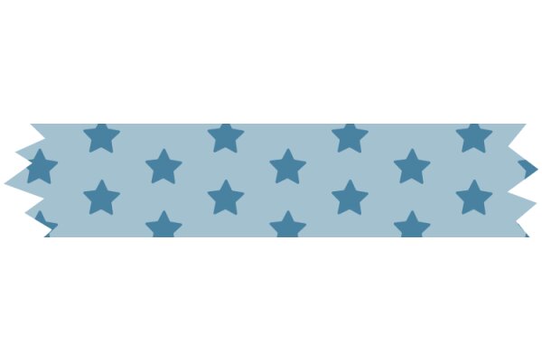 Stylish Blue Star Pattern Banner