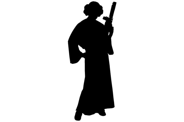 Silhouette of a Person with a Gun