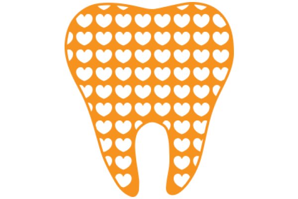 Vibrant Orange Toothbrush with Heart Design