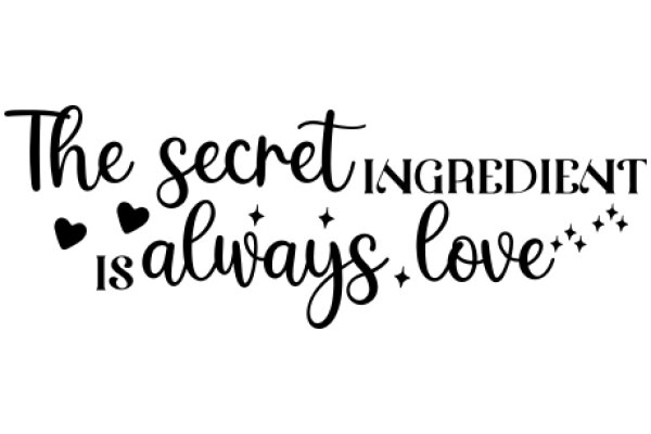 The Secret Ingredient of Love: A Graphic Design