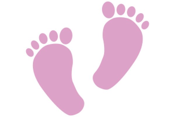 Simplistic Pink Footprint Logo