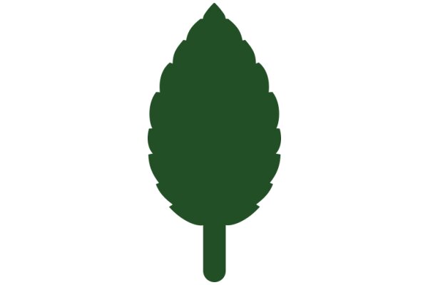 A Solid Green Tree Icon