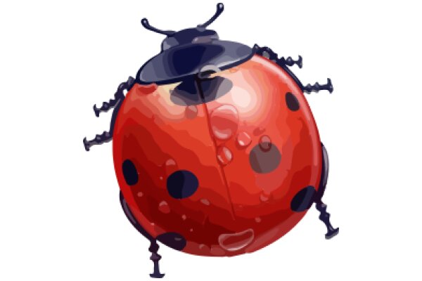 Vivid Illustration of a Ladybug-Inspired Robot