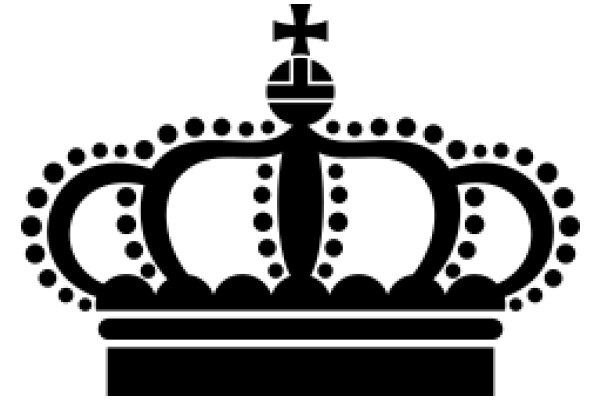 Monochrome Crown Icon with Detailed Design