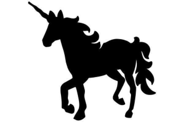 A Silhouette of a Majestic Unicorn