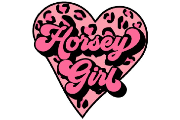 Horsey Girl: A Playful Pink Logo