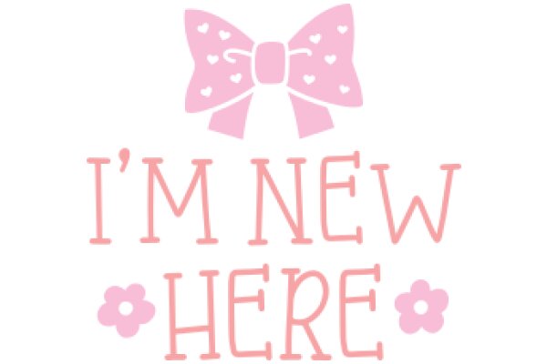 Welcome to a New Beginning: A Pink Bow and Flower Symbolize Fresh Starts