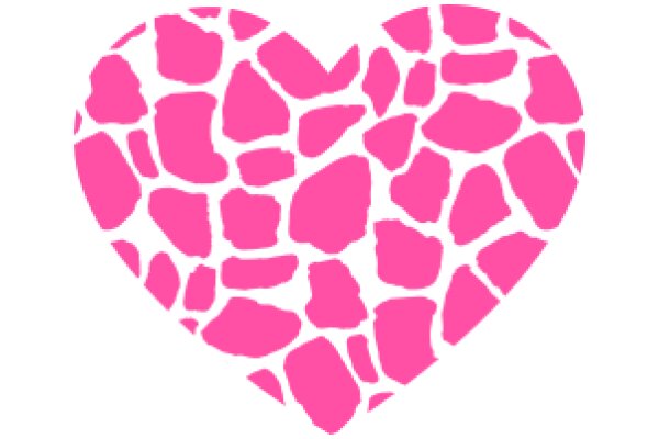 Vibrant Pink Heart with a Textured Pattern