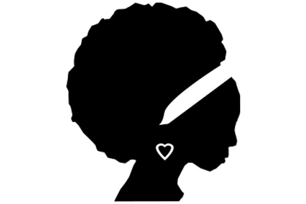 Silhouette of a Person with a Heart on Their Shoulder