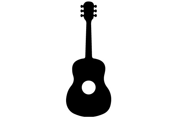 Silhouette of a Guitar